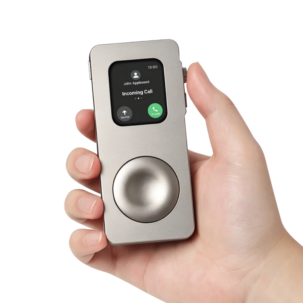 RePod Precision quick-release aluminum-alloy Apple Watch case in titanium color, supplier photo labeled 44mm. Apple Watch not included.